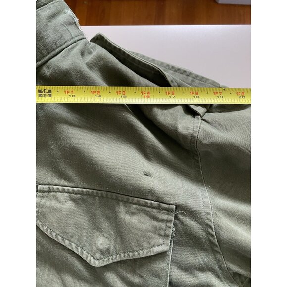 Vintage Field Jacket Coat Mens Med Short (Est.) US Military Vietnam War Era - Picture 11 of 16